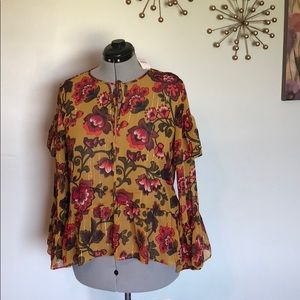 NWT Loft Floral Blouse